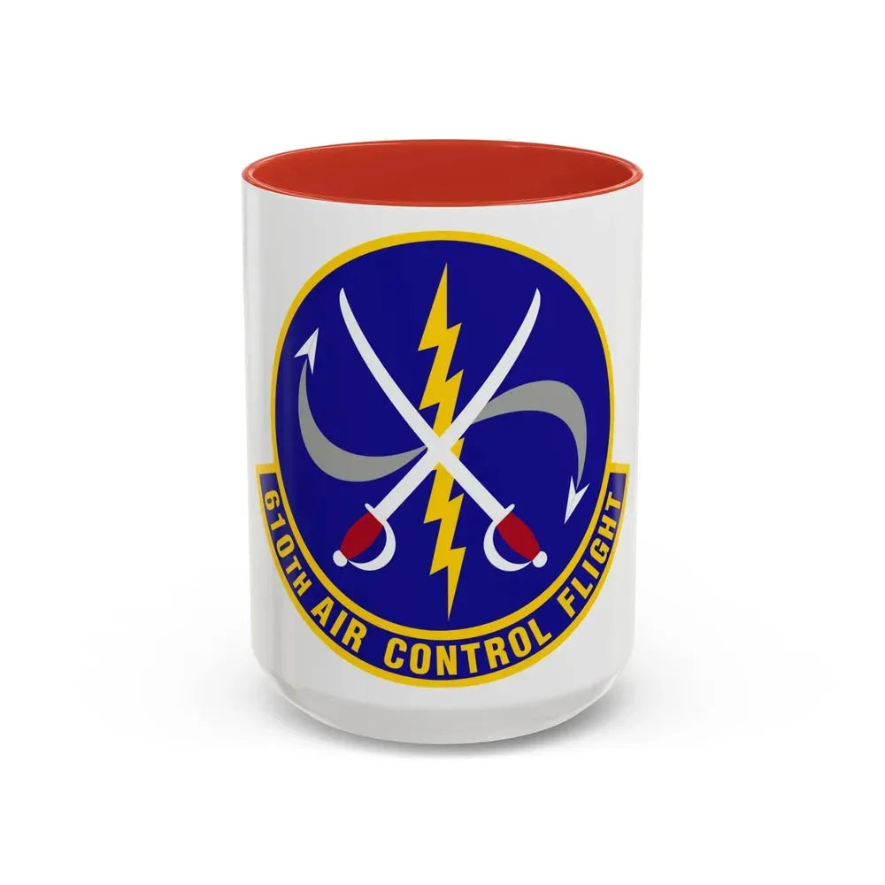 610 Air Control Flight PACAF (U.S. Air Force) Accent Coffee Mug 15oz Red - Go Mug Yourself