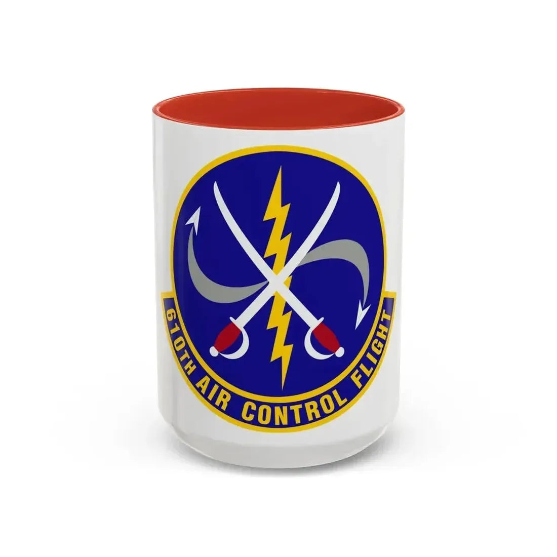 610 Air Control Flight PACAF (U.S. Air Force) Accent Coffee Mug 15oz Red - Go Mug Yourself