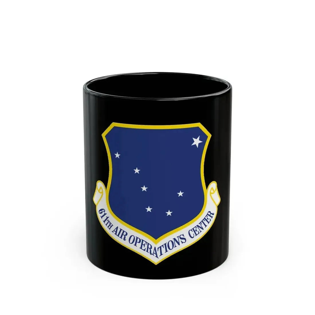 611th AOC (U.S. Air Force) Black Coffee Mug 11oz - Go Mug Yourself