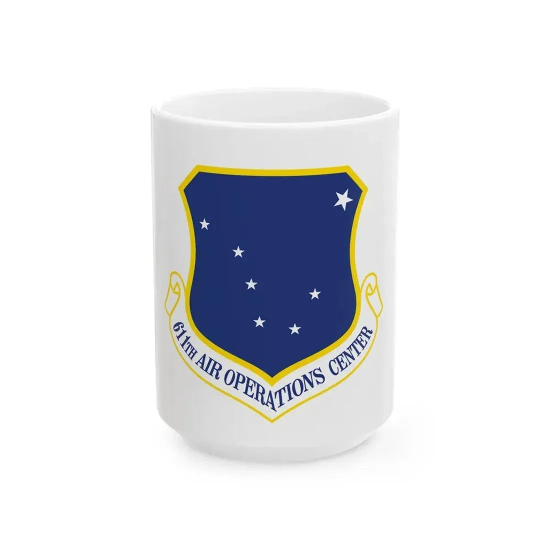 611th AOC (U.S. Air Force) White Coffee Mug 15oz - Go Mug Yourself