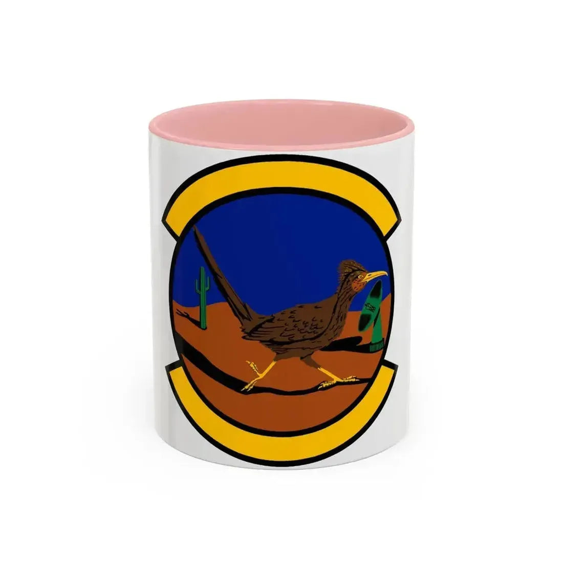 612 Air Communications Squadron ACC (U.S. Air Force) Accent Coffee Mug 11oz Pink - Go Mug Yourself