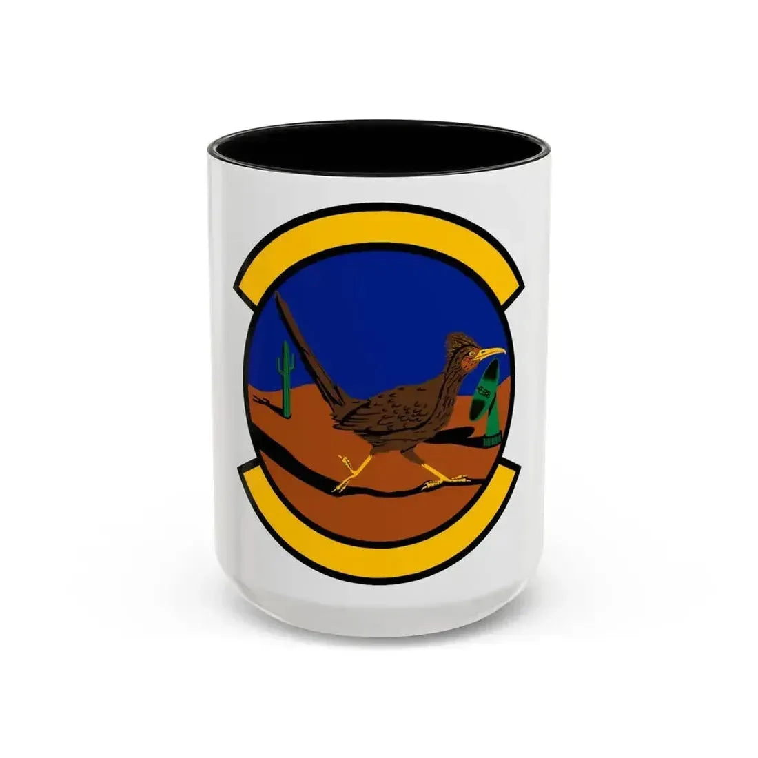 612 Air Communications Squadron ACC (U.S. Air Force) Accent Coffee Mug 15oz Black - Go Mug Yourself