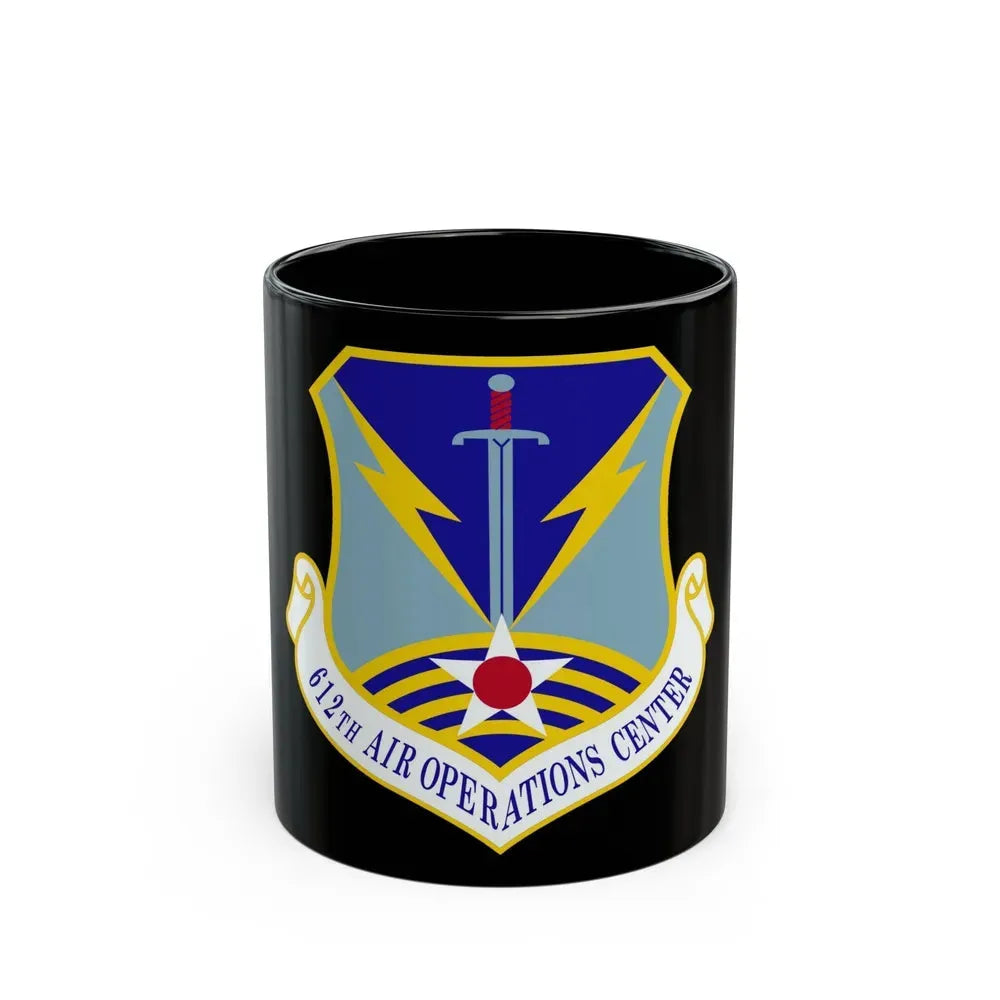 612 Air Operations Center ACC (U.S. Air Force) Black Coffee Mug 11oz - Go Mug Yourself