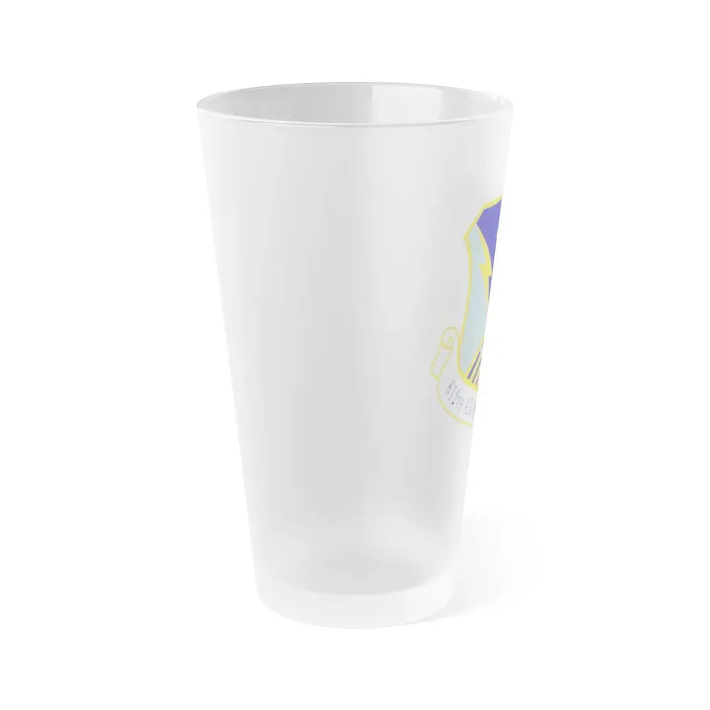 612 Air Operations Center ACC (U.S. Air Force) Frosted Pint Glass 16oz - Go Mug Yourself