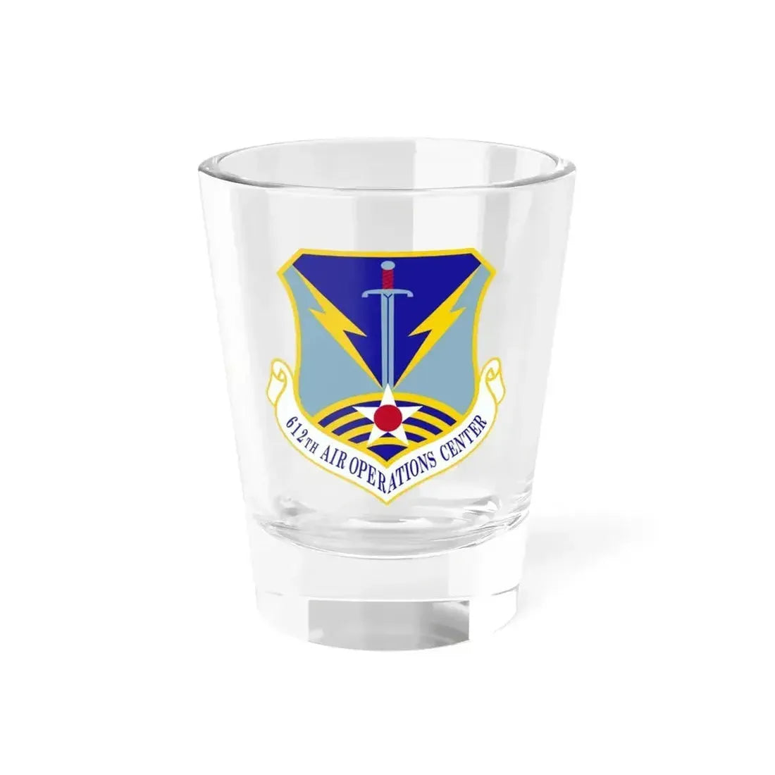 612 Air Operations Center ACC (U.S. Air Force) Shot Glass 1.5oz 1.5oz - Go Mug Yourself