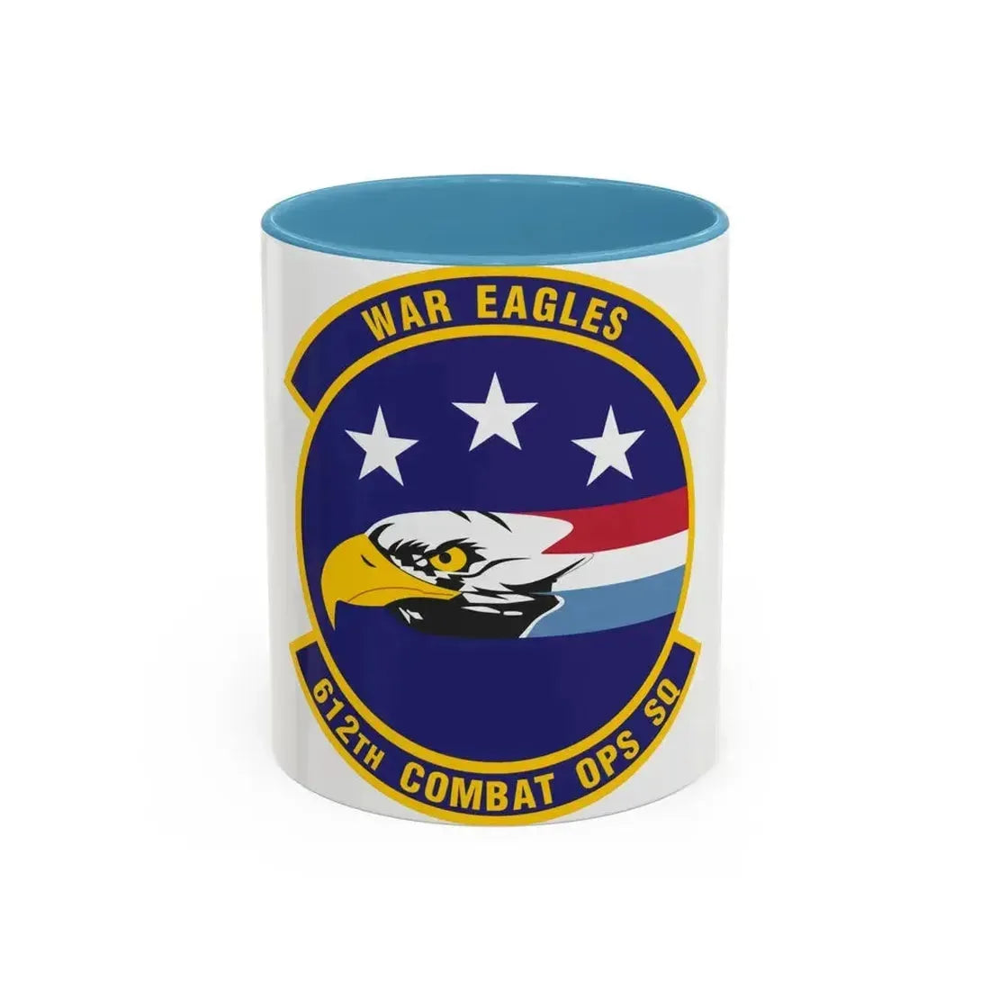612th Combat Operations Squadron (U.S. Air Force) Accent Coffee Mug 11oz Light Blue - Go Mug Yourself