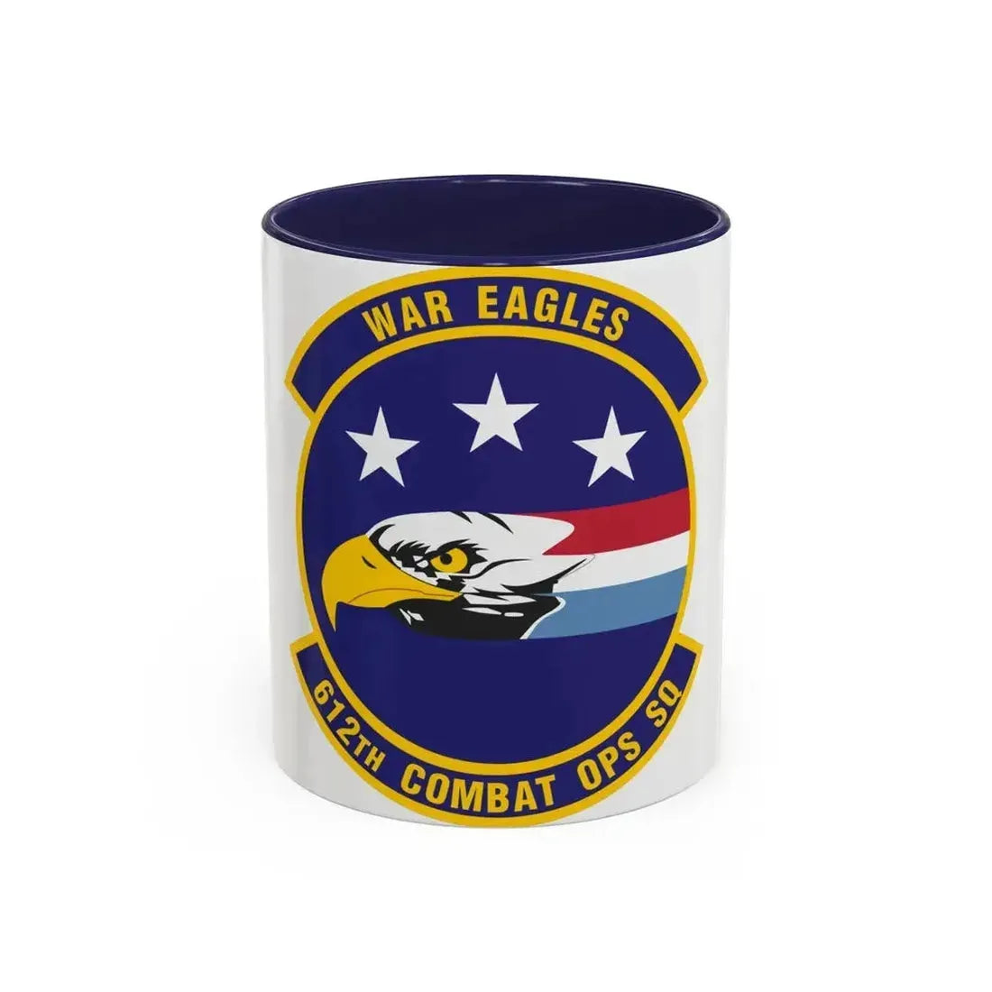 612th Combat Operations Squadron (U.S. Air Force) Accent Coffee Mug 11oz Navy - Go Mug Yourself