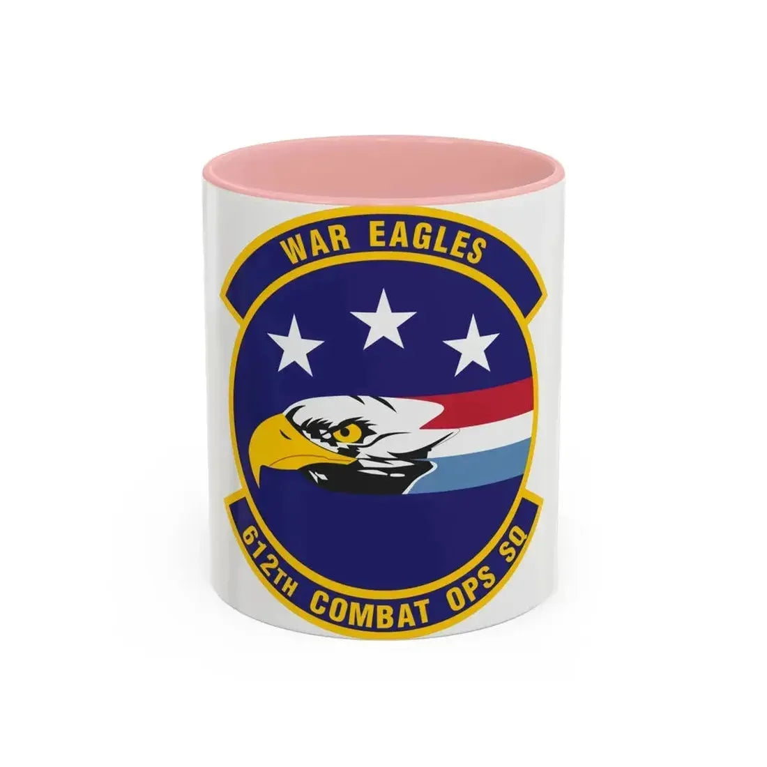 612th Combat Operations Squadron (U.S. Air Force) Accent Coffee Mug 11oz Pink - Go Mug Yourself