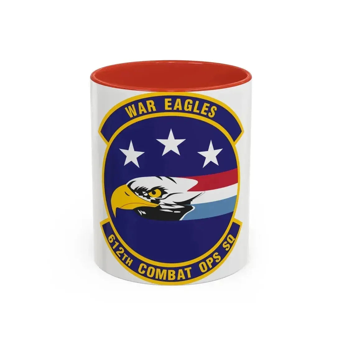612th Combat Operations Squadron (U.S. Air Force) Accent Coffee Mug 11oz Red - Go Mug Yourself