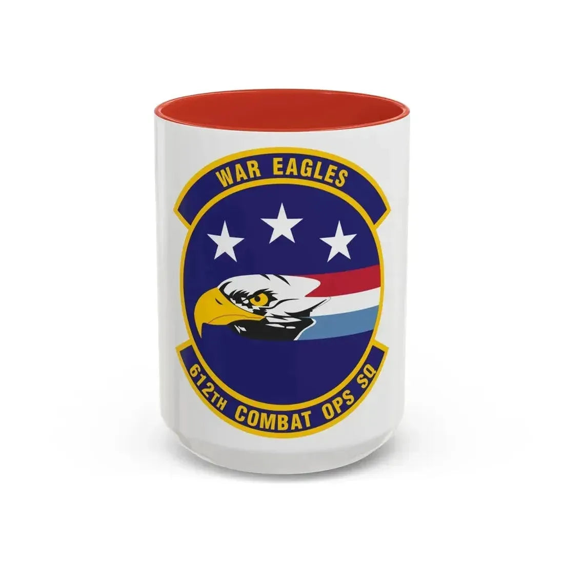 612th Combat Operations Squadron (U.S. Air Force) Accent Coffee Mug 15oz Red - Go Mug Yourself