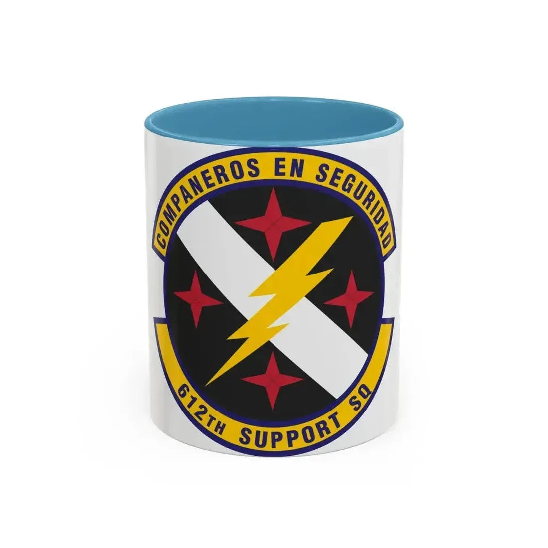 612th Support Squadron (U.S. Air Force) Accent Coffee Mug 11oz Light Blue - Go Mug Yourself