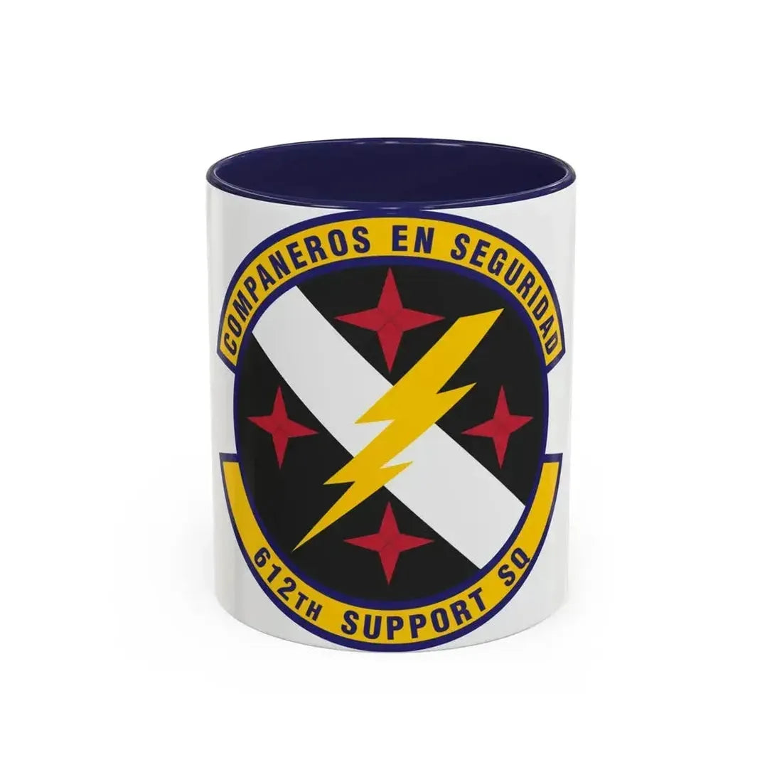 612th Support Squadron (U.S. Air Force) Accent Coffee Mug 11oz Navy - Go Mug Yourself