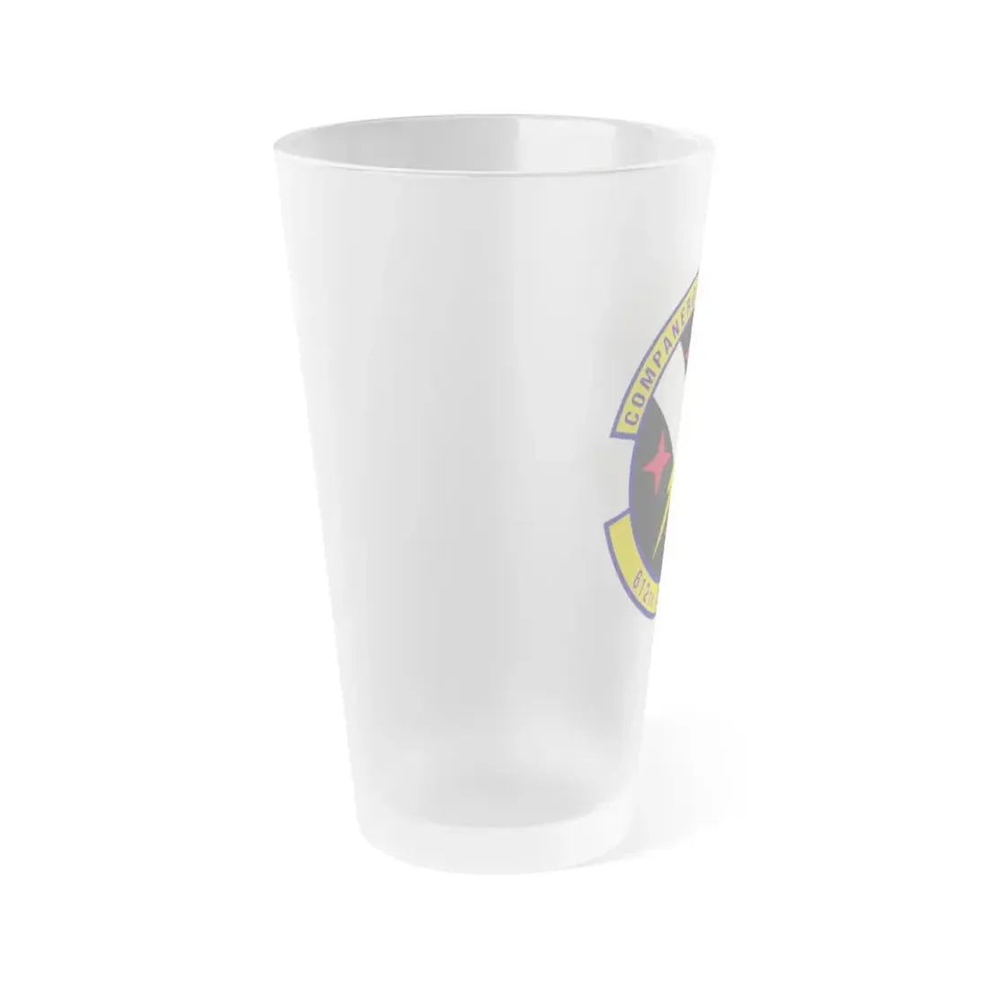 612th Support Squadron (U.S. Air Force) Frosted Pint Glass 16oz - Go Mug Yourself