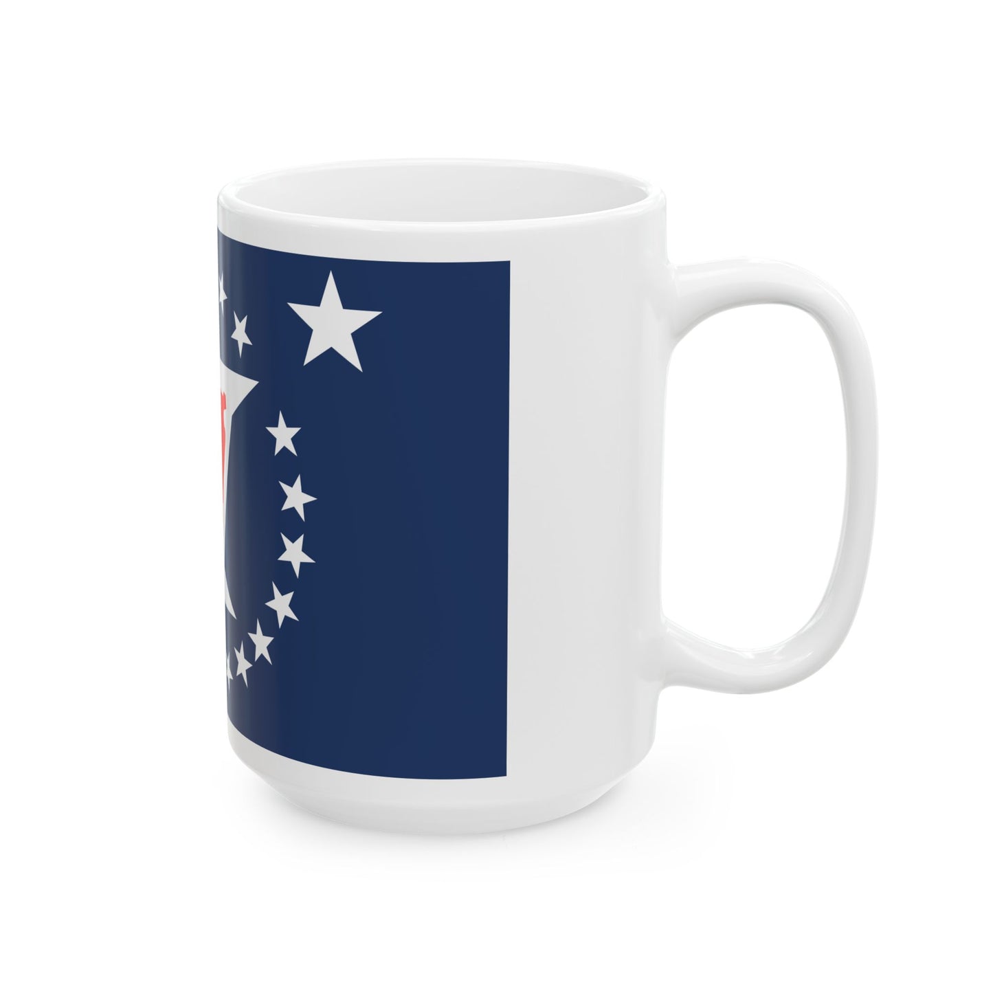 Illinois Sesquicentennial Flag (United States) White Coffee Mug