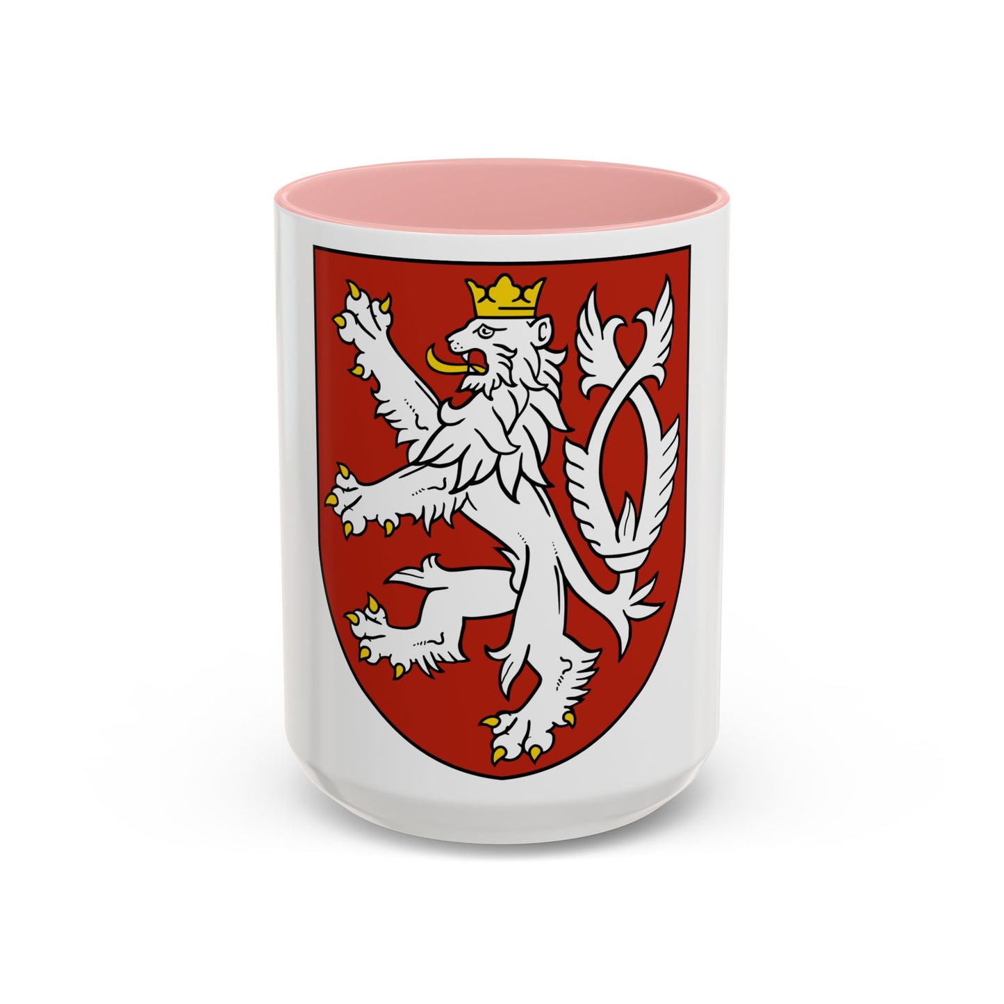 Small coat of arms of the Czech Republic - Accent Coffee Mug