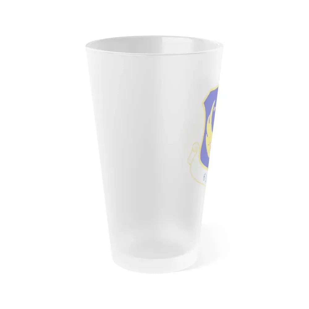 613th Air and Space Operations Center (U.S. Air Force) Frosted Pint Glass 16oz - Go Mug Yourself