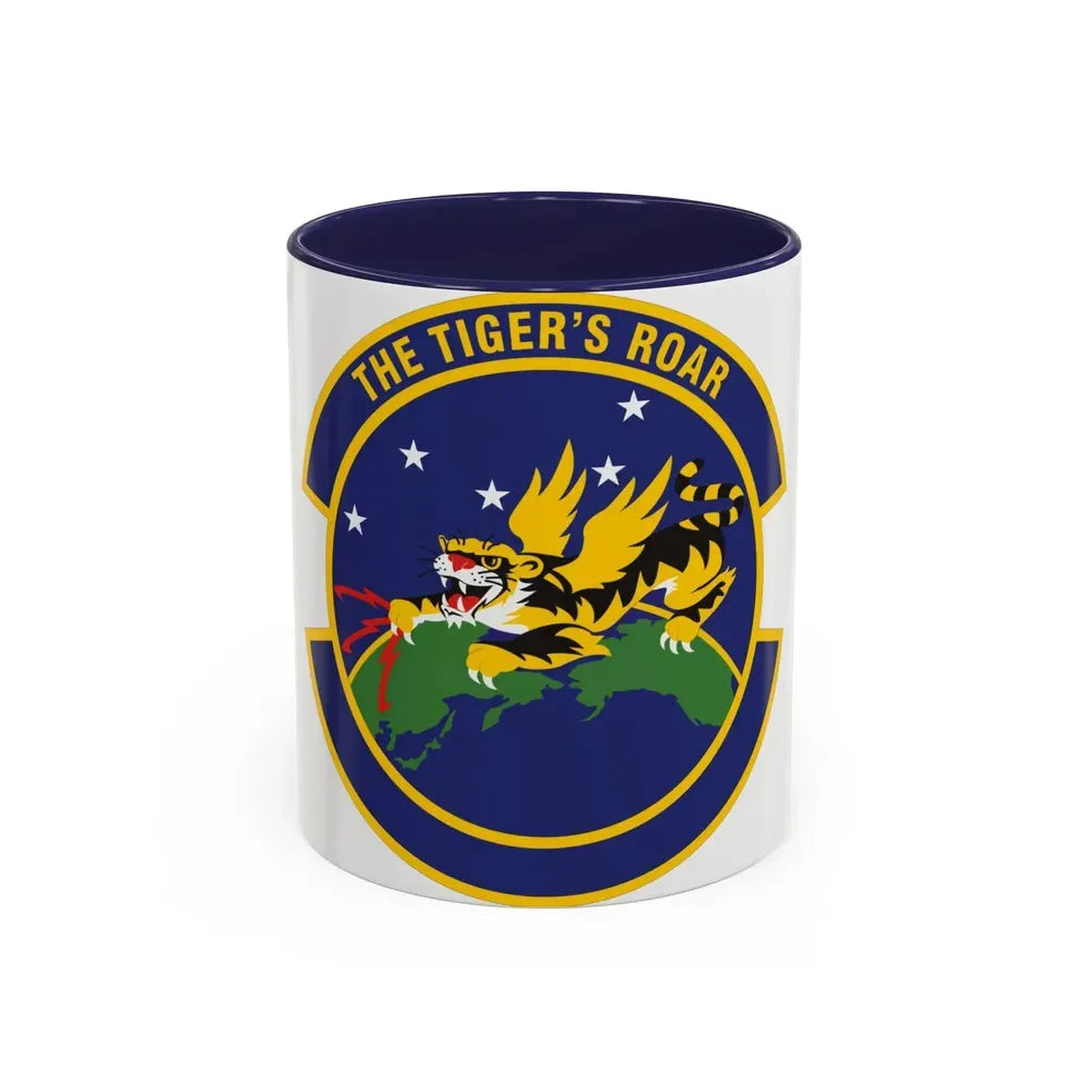 614 Air and Space Communications Squadron AFSPC (U.S. Air Force) Accent Coffee Mug 11oz Navy - Go Mug Yourself