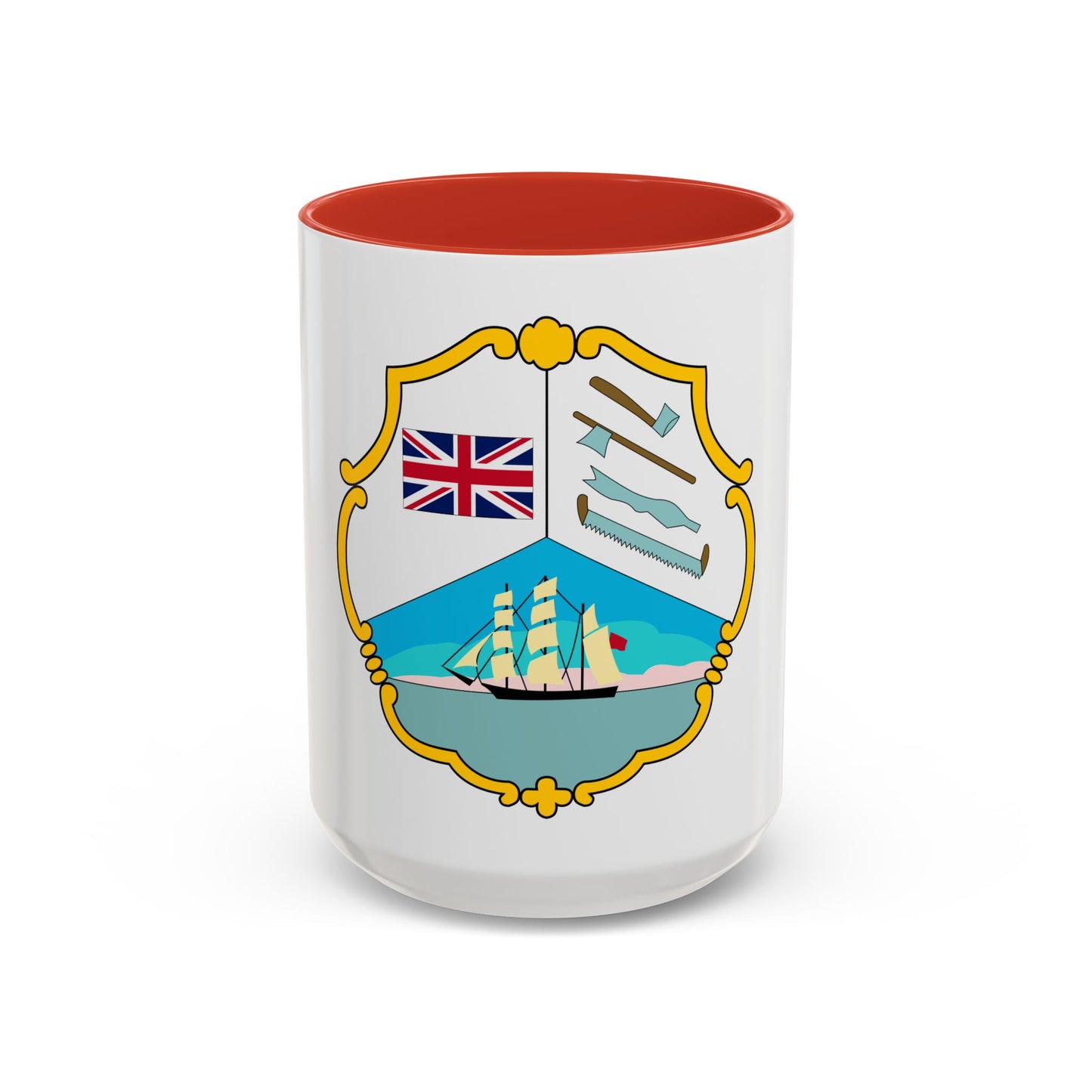 Coat of arms of British Honduras (1819-1907) - Accent Coffee Mug
