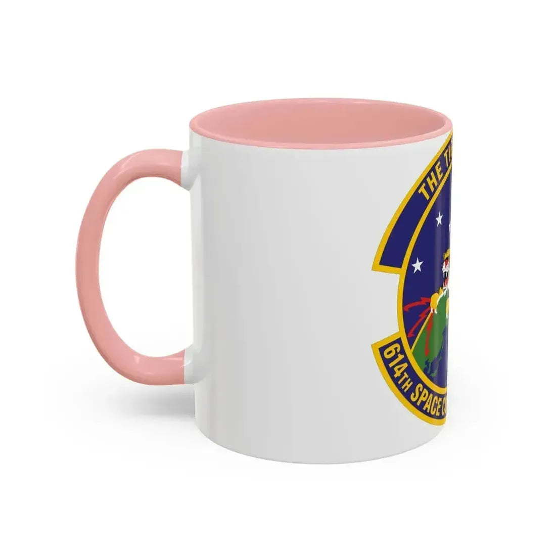 614th Space Communications Squadron (U.S. Air Force) Accent Coffee Mug - Go Mug Yourself