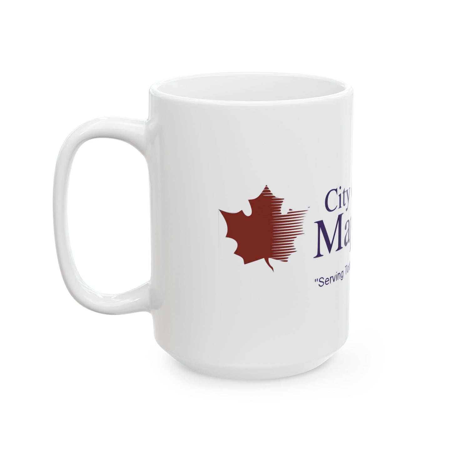 Flag of Maple Grove Minnesota (United States) White Coffee Mug