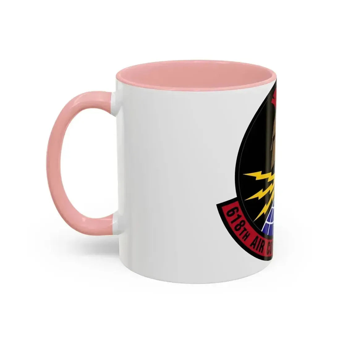 618 Air Communications Squadron AMC (U.S. Air Force) Accent Coffee Mug - Go Mug Yourself