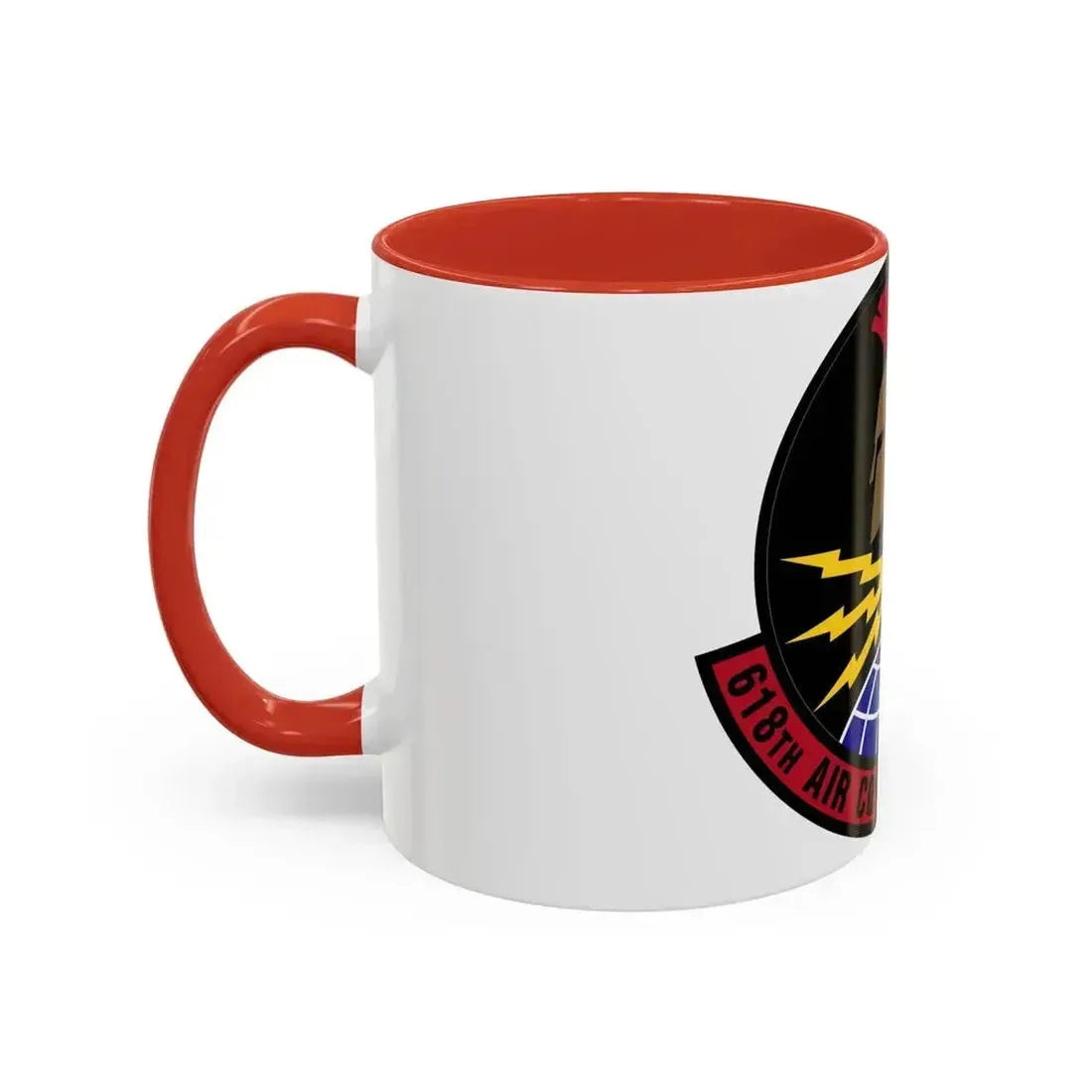 618 Air Communications Squadron AMC (U.S. Air Force) Accent Coffee Mug - Go Mug Yourself