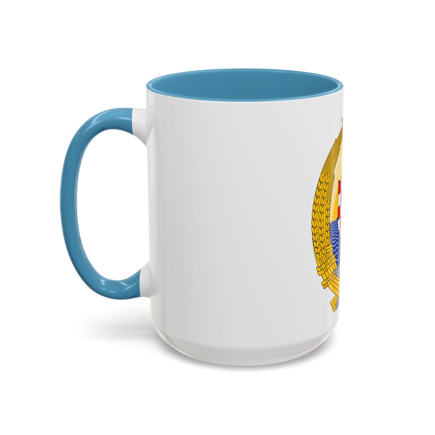 Coat of Arms of the Socialist Republic of Croatia - Accent Coffee Mug