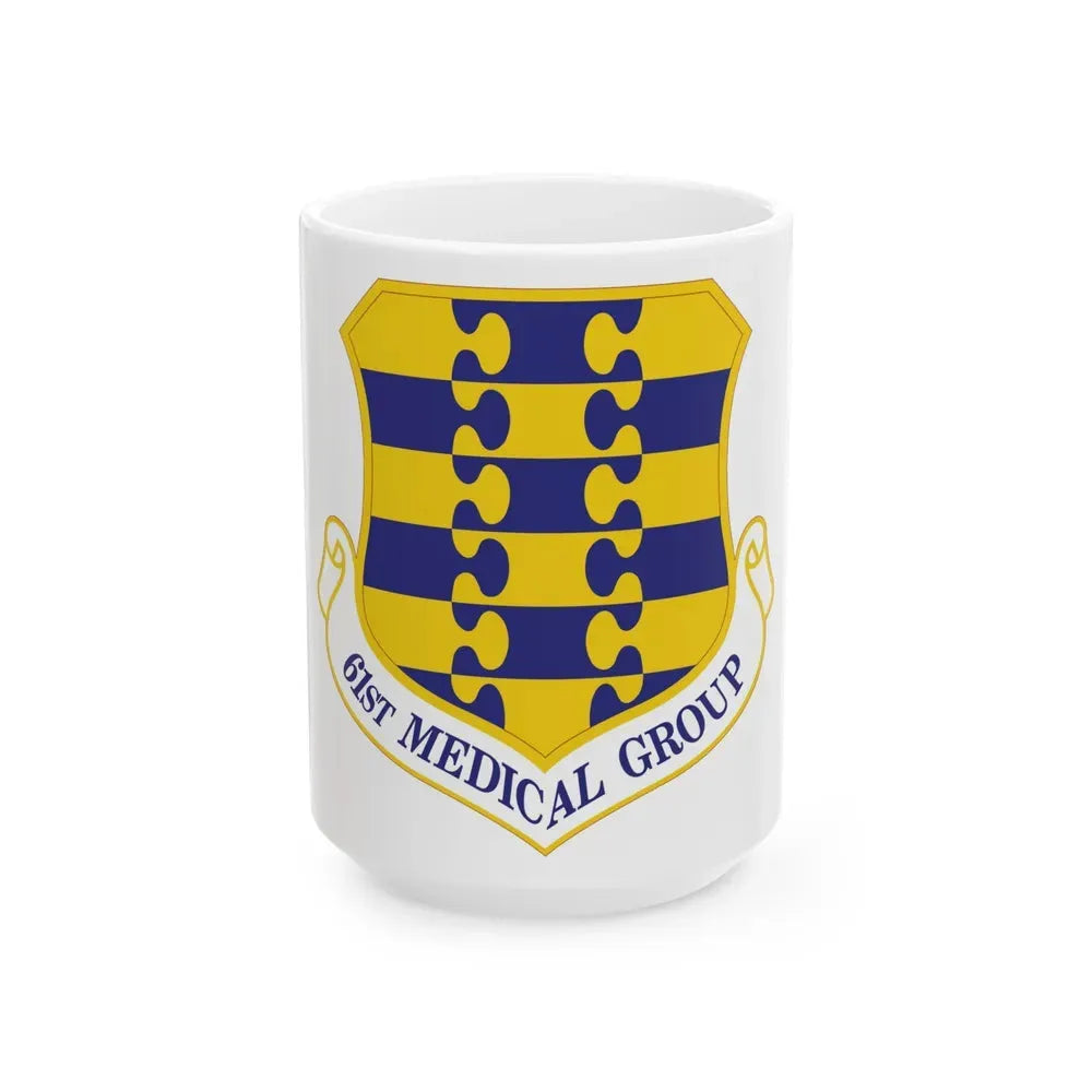 61st Medical Group (U.S. Air Force) White Coffee Mug 15oz - Go Mug Yourself