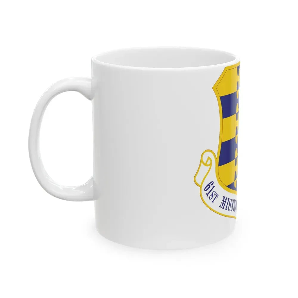 61st Mission Support Group (U.S. Air Force) White Coffee Mug - Go Mug Yourself