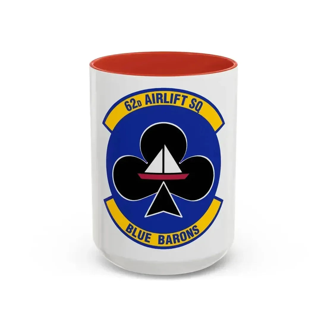 62 Airlift Squadron (U.S. Air Force) Accent Coffee Mug 15oz Red - Go Mug Yourself
