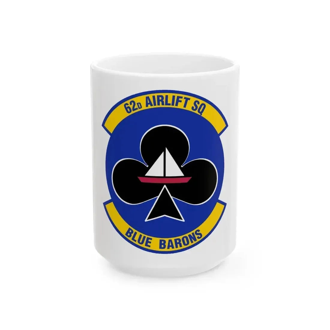 62 Airlift Squadron (U.S. Air Force) White Coffee Mug 15oz - Go Mug Yourself