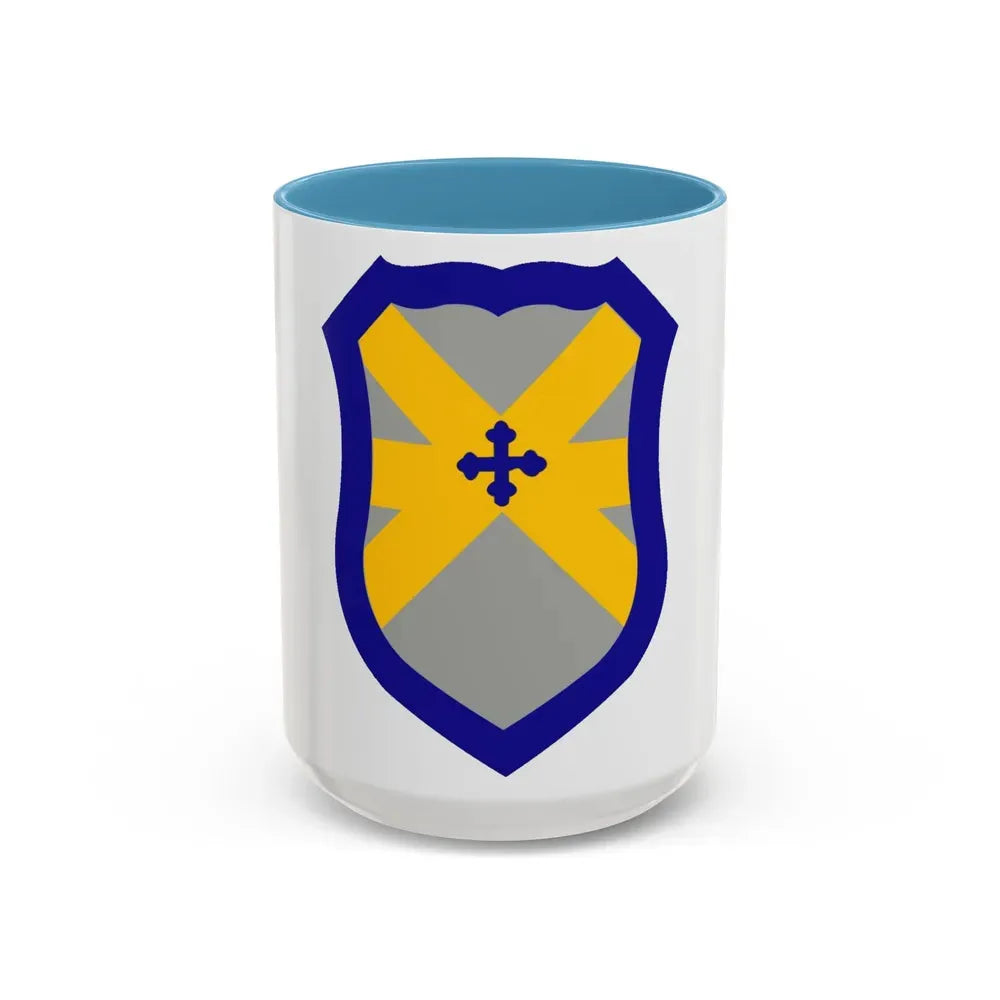62 Cavalry Division (U.S. Army) Accent Coffee Mug 15oz Light Blue - Go Mug Yourself