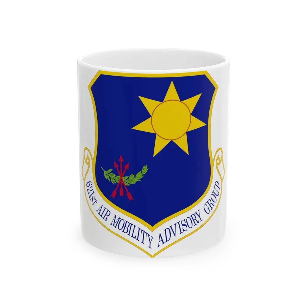 621 Air Mobility Advisory Group AMC (U.S. Air Force) White Coffee Mug 11oz - Go Mug Yourself