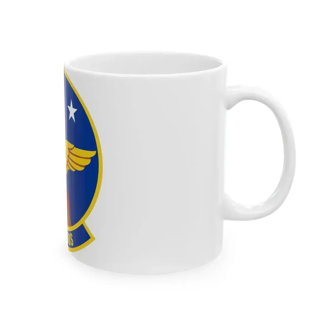 621 Air Mobility Operations Squadron AMC (U.S. Air Force) White Coffee Mug - Go Mug Yourself