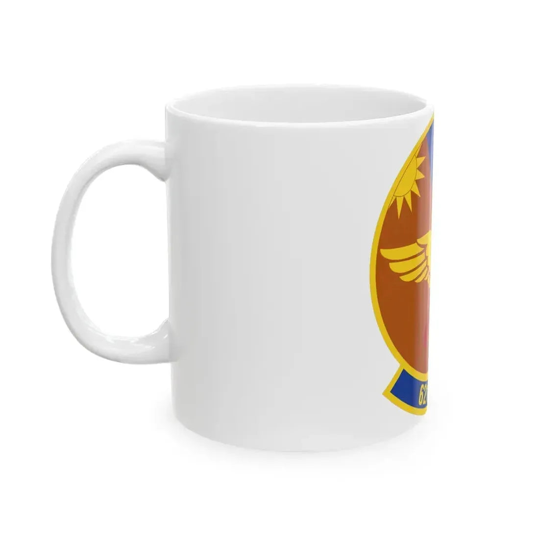 621 Air Mobility Operations Squadron AMC (U.S. Air Force) White Coffee Mug - Go Mug Yourself