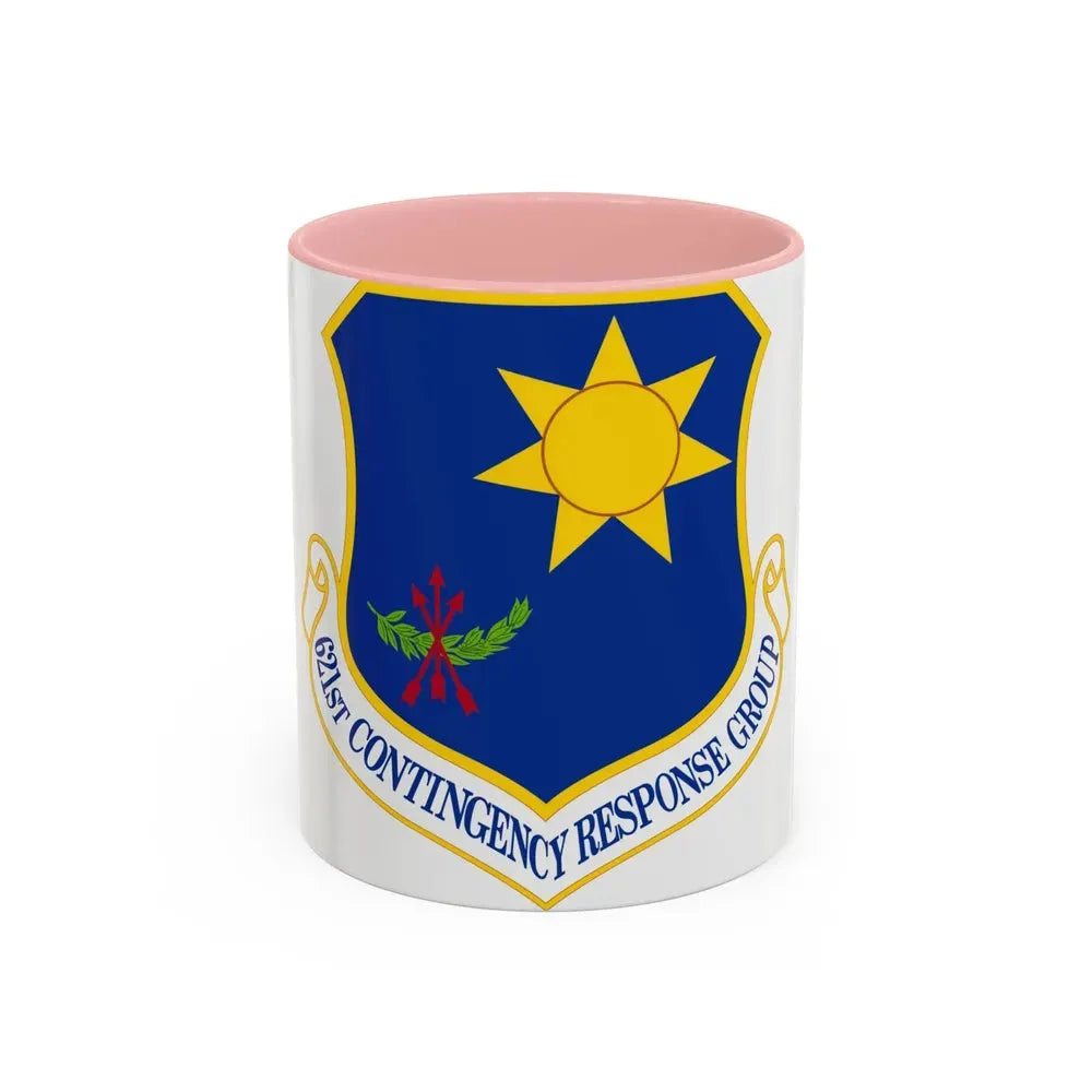 621 Contingency Response Group AMC (U.S. Air Force) Accent Coffee Mug 11oz Pink - Go Mug Yourself