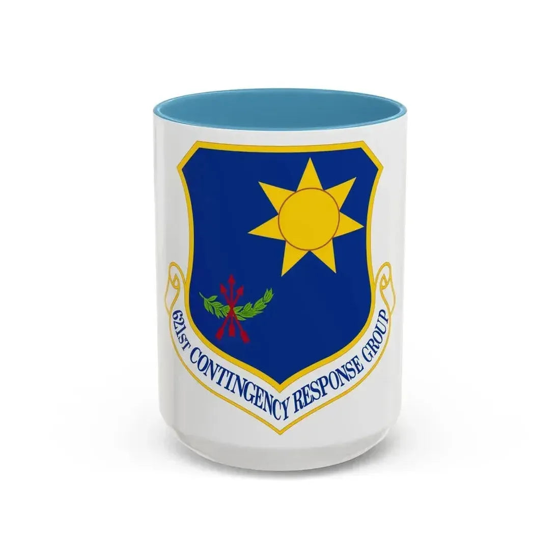 621 Contingency Response Group AMC (U.S. Air Force) Accent Coffee Mug 15oz Light Blue - Go Mug Yourself