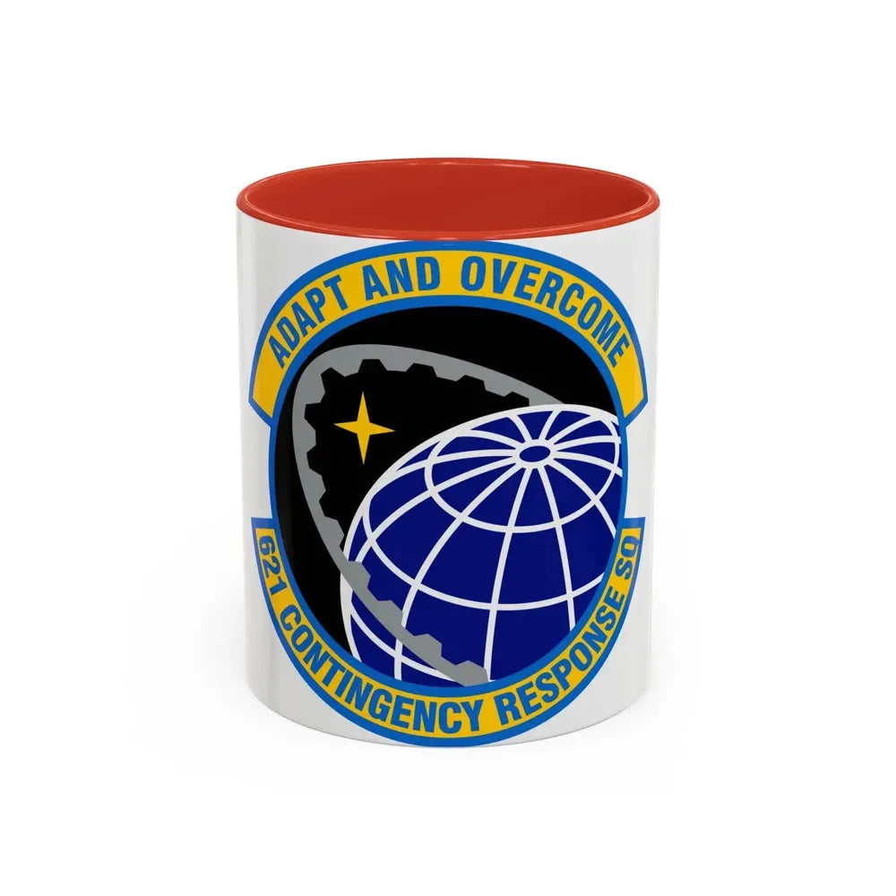 621 Contingency Response Squadron AMC (U.S. Air Force) Accent Coffee Mug 11oz Red - Go Mug Yourself