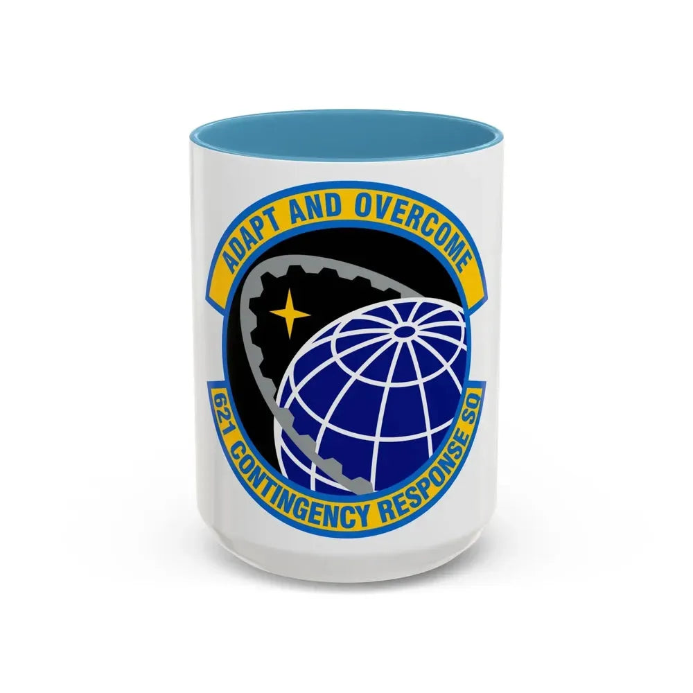621 Contingency Response Squadron AMC (U.S. Air Force) Accent Coffee Mug 15oz Light Blue - Go Mug Yourself