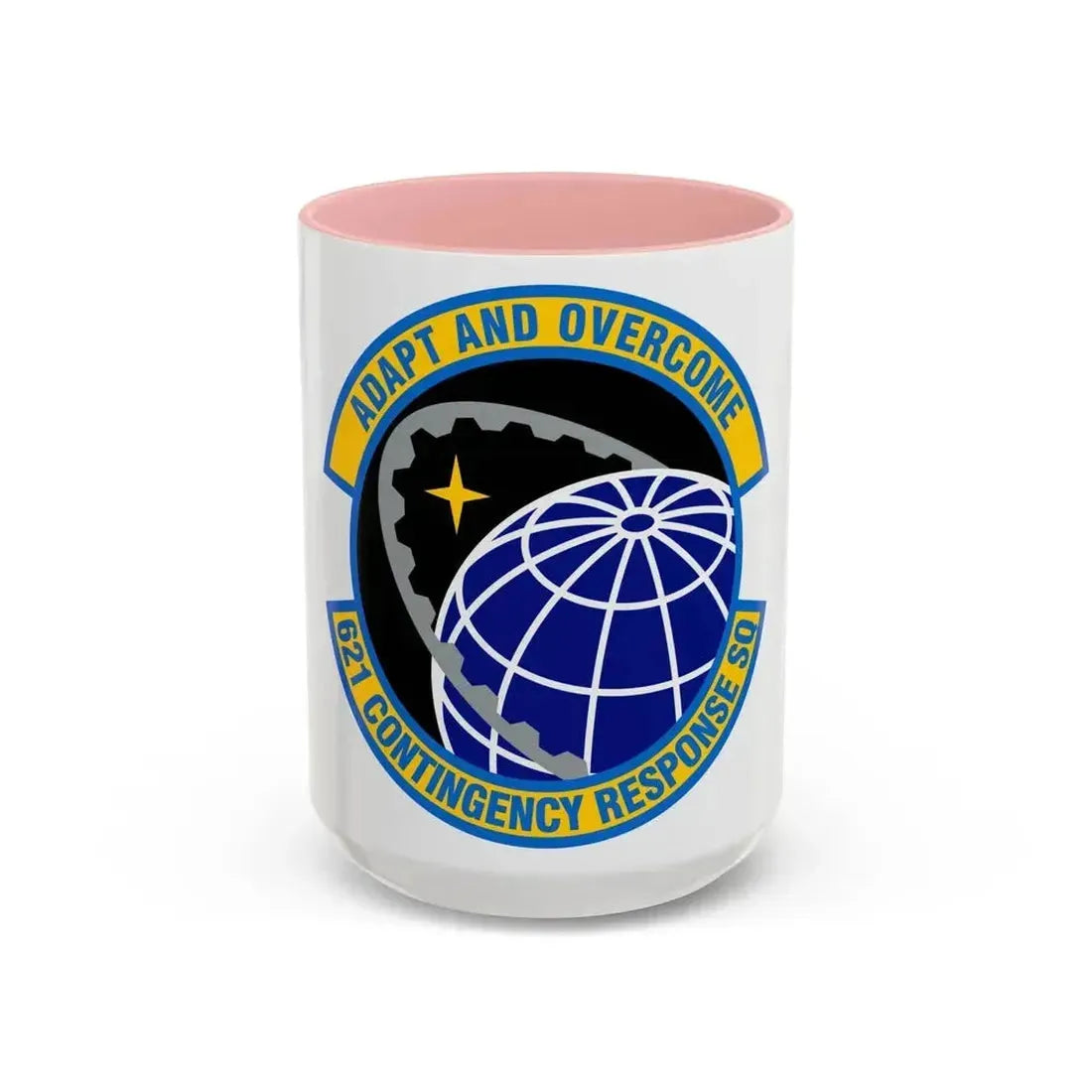 621 Contingency Response Squadron AMC (U.S. Air Force) Accent Coffee Mug 15oz Pink - Go Mug Yourself