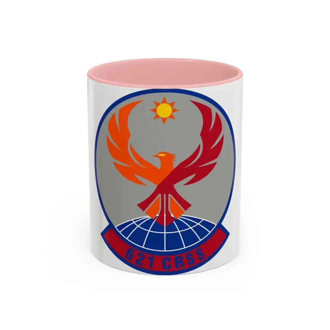 621 Contingency Response Support Sq AMC (U.S. Air Force) Accent Coffee Mug 11oz Pink - Go Mug Yourself