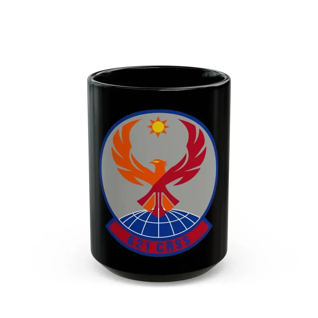621 Contingency Response Support Sq AMC (U.S. Air Force) Black Coffee Mug 15oz - Go Mug Yourself