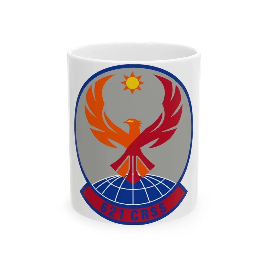 621 Contingency Response Support Sq AMC (U.S. Air Force) White Coffee Mug 11oz - Go Mug Yourself