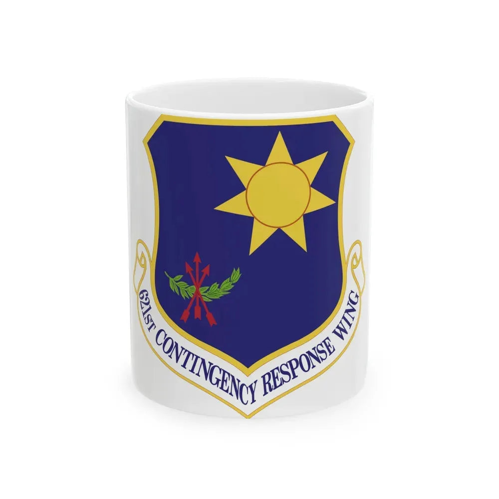 621 Contingency Response Wing AMC (U.S. Air Force) White Coffee Mug 11oz - Go Mug Yourself