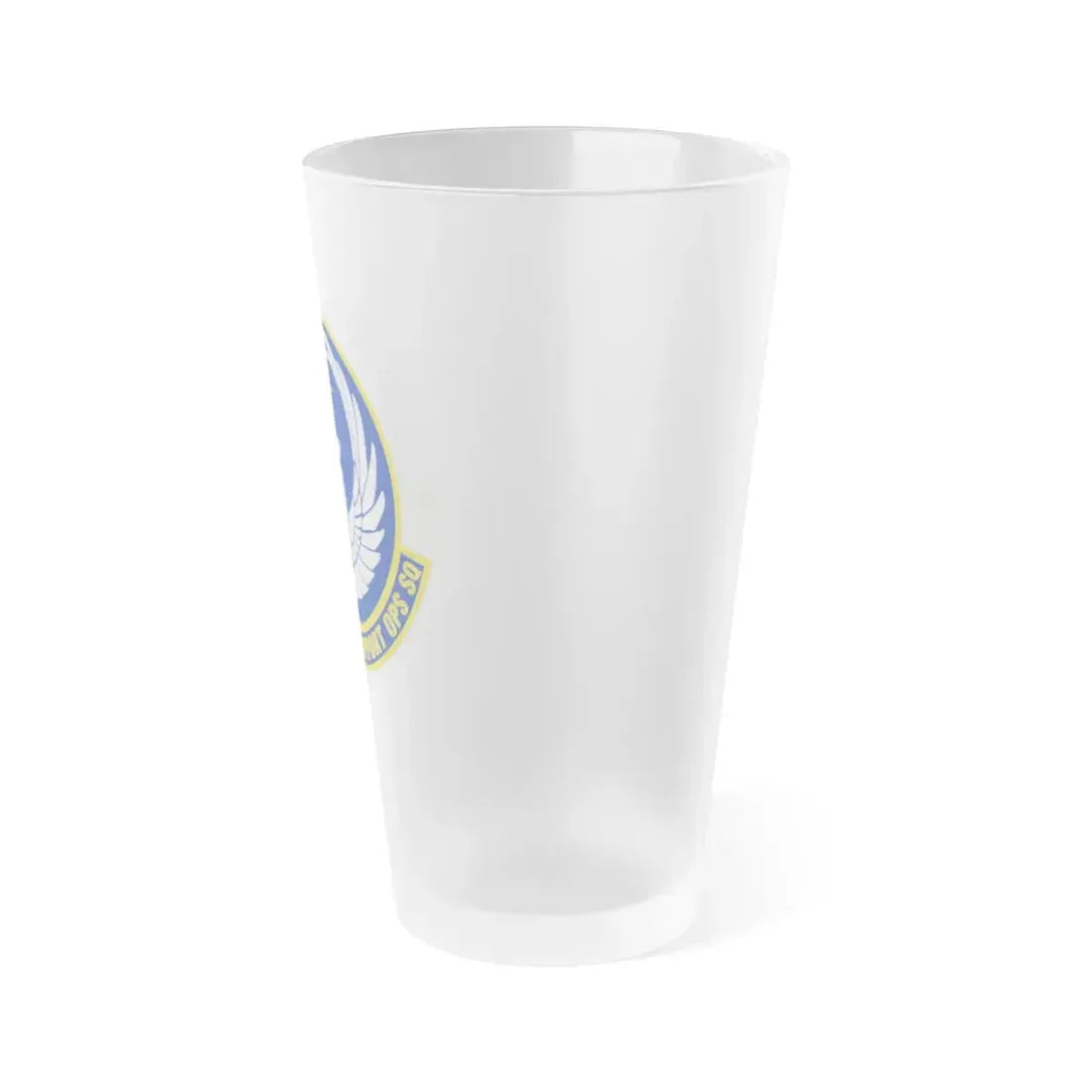 621 Mobility Support Operations Squadron AMC (U.S. Air Force) Frosted Pint Glass 16oz - Go Mug Yourself