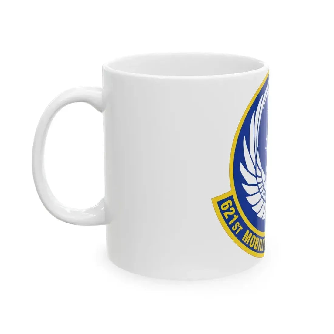 621 Mobility Support Operations Squadron AMC (U.S. Air Force) White Coffee Mug - Go Mug Yourself
