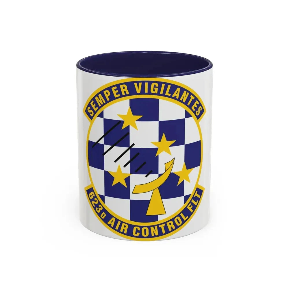 623 Air Control Squadron PACAF (U.S. Air Force) Accent Coffee Mug 11oz Navy - Go Mug Yourself
