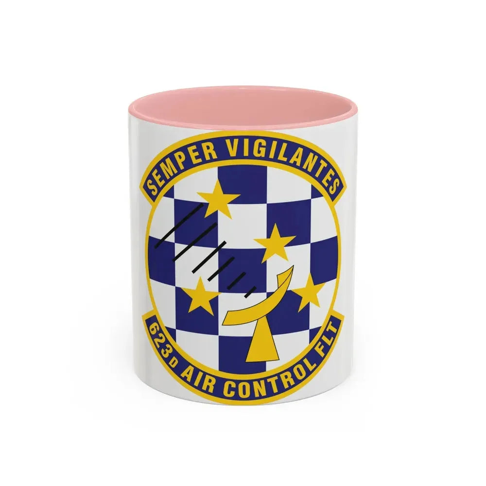 623 Air Control Squadron PACAF (U.S. Air Force) Accent Coffee Mug 11oz Pink - Go Mug Yourself