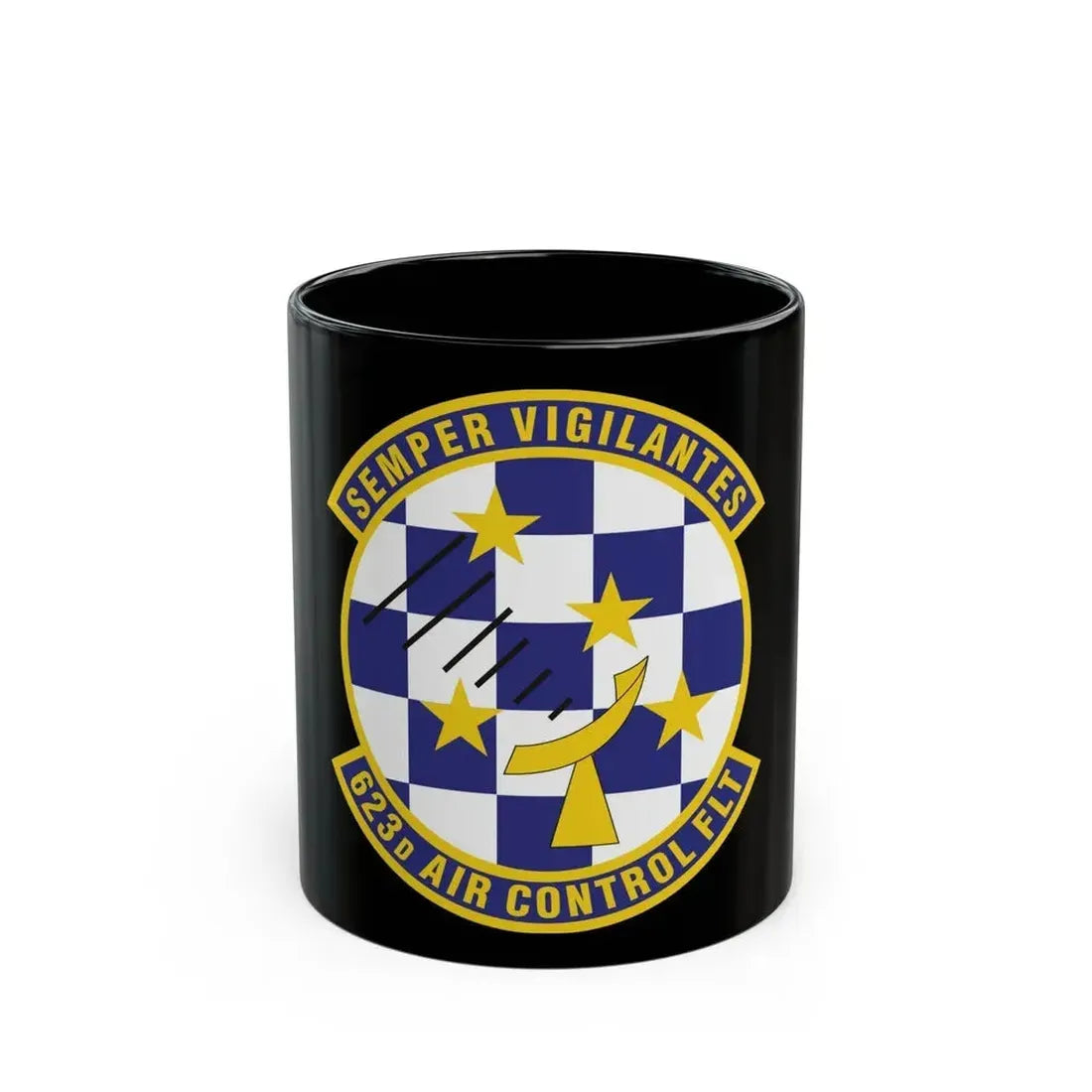 623 Air Control Squadron PACAF (U.S. Air Force) Black Coffee Mug - Go Mug Yourself