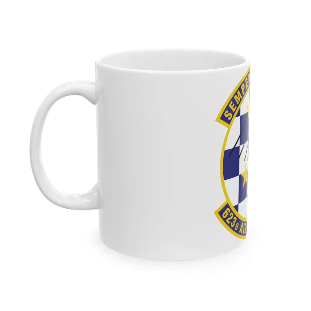 623 Air Control Squadron PACAF (U.S. Air Force) White Coffee Mug - Go Mug Yourself